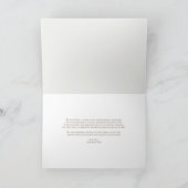 Elegant Bosland | Bosbruiloft Bedankkaart (Binnen)