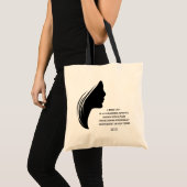 Elegant Boss Lady Silhouette Motivatie prijsopgave Tote Bag (Voorkant (product))