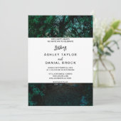 Elegant bossen string van lichtgroene floral Weddi Kaart (Staand voorkant)