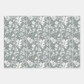 Elegant Botanic Climbing Vines Soft Silhouette Inpakpapier Vel (Voorkant 3)