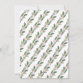 Elegant Botanical Arch 1 Photo Merry Christmas Feestdagenkaart (Achterkant)