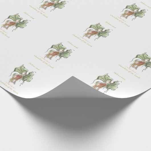 Elegant Botanical Bird Cadeaupapier (Hoek)