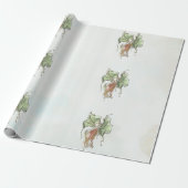 Elegant Botanical Bird  Cadeaupapier (Uitgerold)