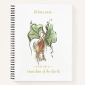 Elegant Botanical Bird  Notitieboek (Voorkant)