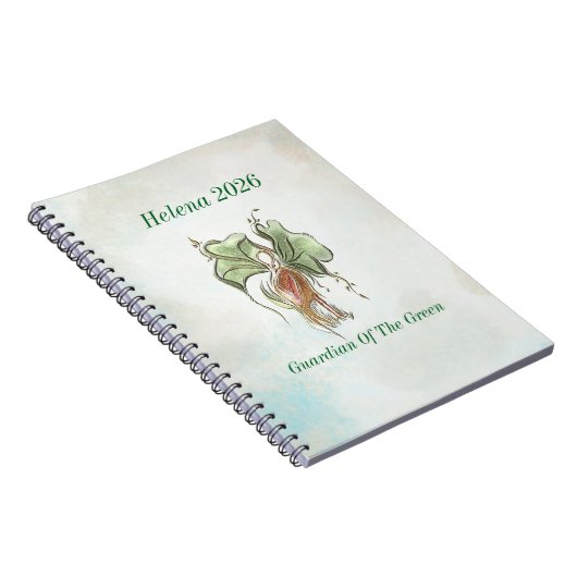 Elegant Botanical Bird Notitieboek (Rechterzijde)