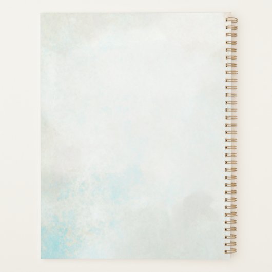 Elegant Botanical Bird  Planner (Achterkant)