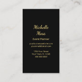 Elegant Botanical Boho Tropical Palm Trees  Visitekaartje (Achterkant)