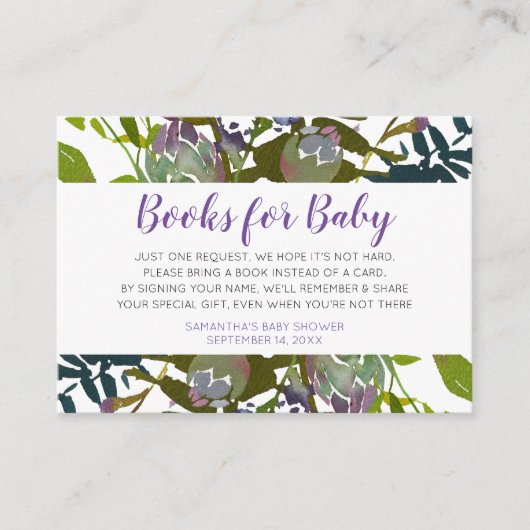 Elegant Botanical Breng een Kaart Baby shower (Voorkant)