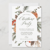 Elegant Botanical Citrus Arch Christmas Party Kaart (Voorkant)
