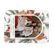 Elegant Botanical Citrus Arch Holiday Photo Magneet (Horizontaal)