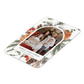 Elegant Botanical Citrus Arch Holiday Photo Magneet (Linkerzijde)