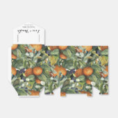 Elegant Botanical Citrus Greenery Wedding Bedankdoosjes (Uitgevouwen)