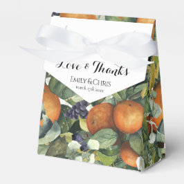 Elegant Botanical Citrus Greenery Wedding Bedankdoosjes