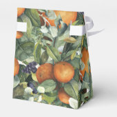 Elegant Botanical Citrus Greenery Wedding Bedankdoosjes (Achterkant)