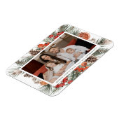 Elegant Botanical Citrus Holiday Photo Magneet (Linkerzijde)