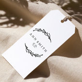 Elegant Botanical Custom Business Logo Name Rubberstempel