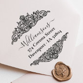 Elegant Botanical Custom Return-adres Zelfinktende Stempel