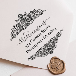 Elegant  Botanical Custom Return-adres Zelfinktende Stempel