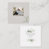 Elegant Botanical Eucalyptus Parchment Hartelijk d Notitiekaartje (Voorkant / Achterkant)