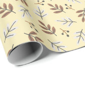 Elegant Botanical Fall  Cadeaupapier (Rol Hoek)
