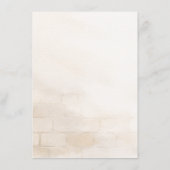 Elegant Botanical Fall Wedding Menu Card (Achterkant)