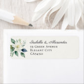 Elegant Botanical Floral Greenery Wedding Etiket (Insitu)