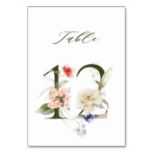 Elegant Botanical Floral Number 12,  Kaart (Achterkant)