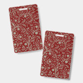 Elegant Botanical Floral Pattern – Minimal Nature  Badge (Front & Back)