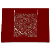 Elegant Botanical Floral Pattern – Minimal Nature  Groot Cadeauzakje (Voorkant)