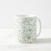 Elegant Botanical Floral Pattern – Minimal Nature  Koffiemok (Voorkant rechts)