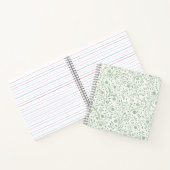 Elegant Botanical Floral Pattern – Minimal Nature  Notitieboek (Binnen)