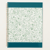 Elegant Botanical Floral Pattern – Minimal Nature  Planner (Voorkant)