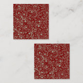 Elegant Botanical Floral Pattern – Minimal Nature  Vierkante Visitekaartje (Voorkant / Achterkant)