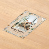 Elegant Botanical Foliage & Arch Christmas Card Acryl Uitnodigingen (Laagn)