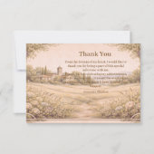 Elegant Botanical Garden Birthday Bedankkaart (Voorkant)