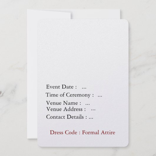  Elegant botanical gold frame save the date card Kaart (Achterkant)