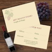 Elegant Botanical Grapevine Design