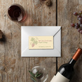 Elegant Botanical Grapevine Design Etiket