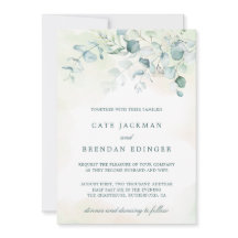 Elegant Botanical Greenery Eucalyptus Wedding