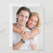 Elegant Botanical Greenery Floral Waterverf Foto Kaart (Achterkant)