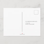 Elegant Botanical Greenery Floral Waterverf RSVP Uitnodiging Briefkaart (Achterkant)