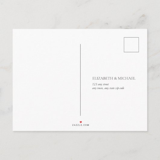 Elegant Botanical Greenery Floral Waterverf RSVP Uitnodiging Briefkaart (Achterkant)