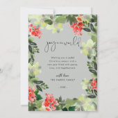 Elegant Botanical Greenery Photo Holiday Card Feestdagenkaart (Achterkant)