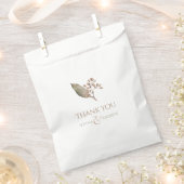 Elegant botanical greenery rustige bruiloft bedankzakje (Geknipt)
