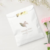 Elegant botanical greenery rustige bruiloft bedankzakje (Gezegeld)