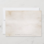 Elegant botanical greenery  rustige bruiloft kaart (Achterkant)