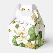 Elegant Botanical Greenery Wedding Favor Box Bedankdoosjes (Achterkant)