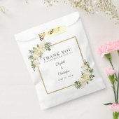 Elegant Botanical Greenery Weddings Bedankt Bedankzakje (Gezegeld)