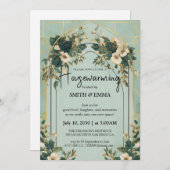 Elegant Botanical Housewarming Invitation Card Kaart (Voorkant / Achterkant)