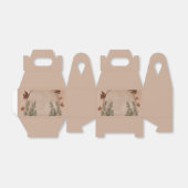 Elegant Botanical Kerstmis Classic Round Sticker Bedankdoosjes (Uitgevouwen)